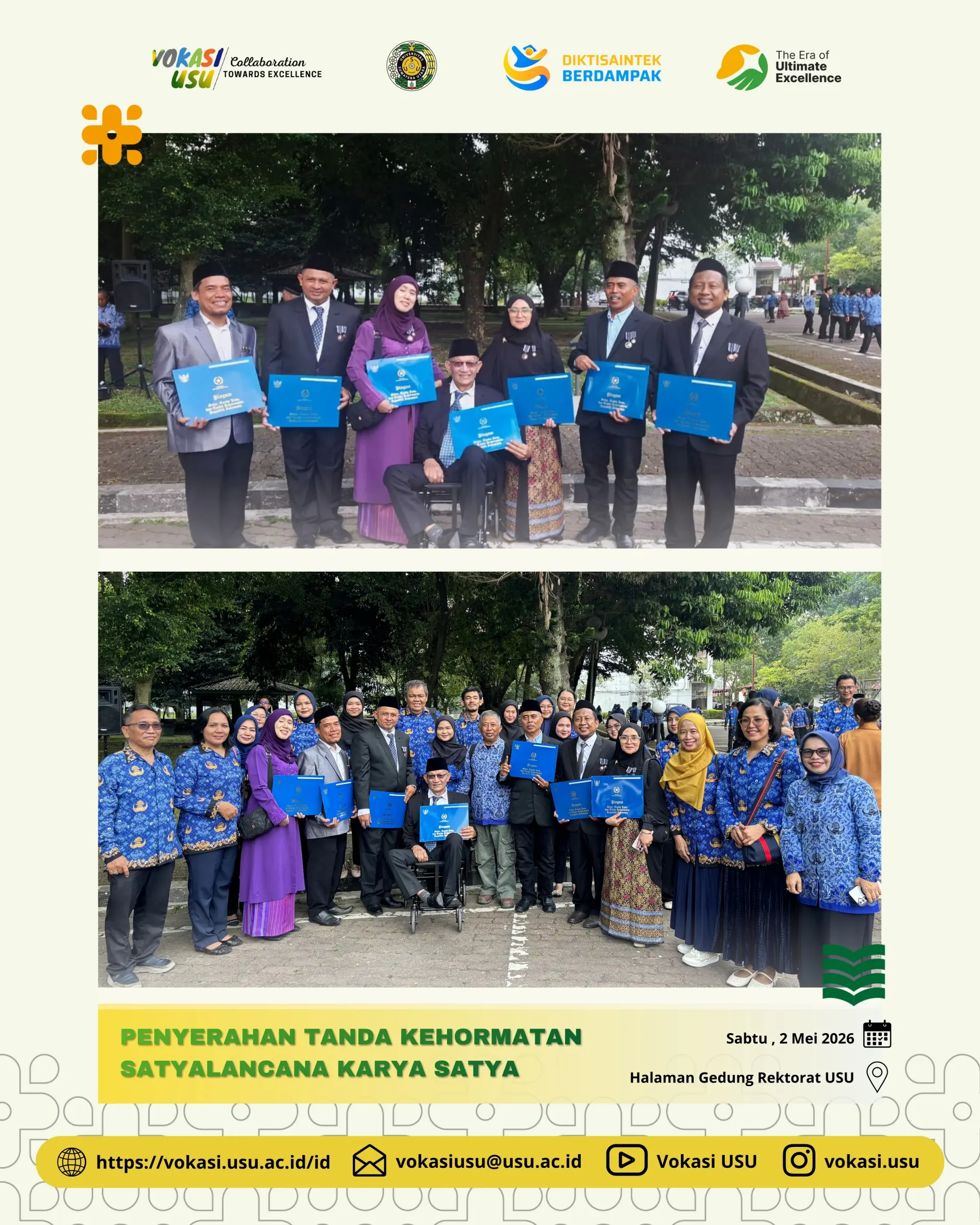 Selamat atas Penganugerahan Tanda Kehormatan Satyalancana Karya Satya